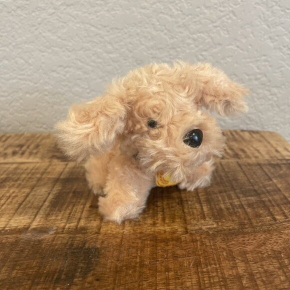 Oriental Trading Company Dog 5 Inch Plush #1 Collar Tan Brown Lab Realistic Toy - Picture 2 of 8